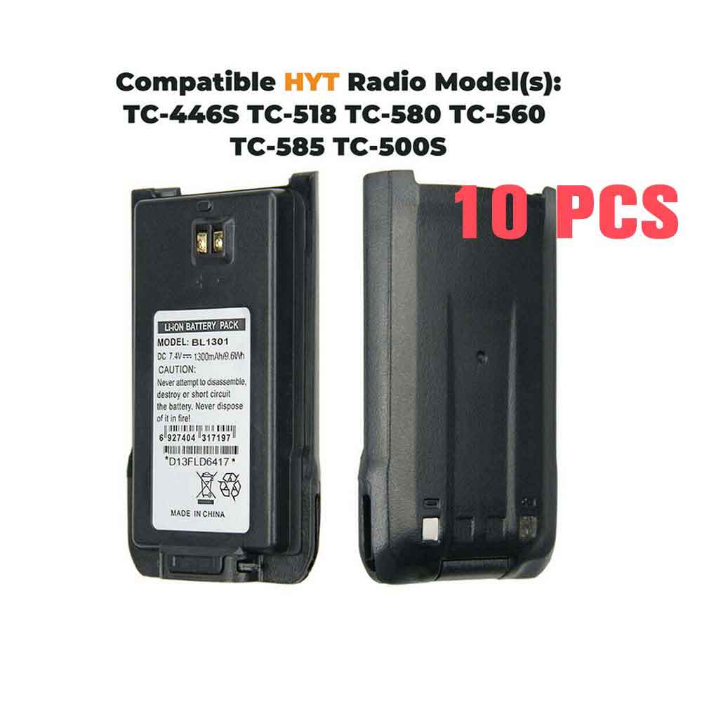 Batería para Hytera HYT TC 508 TC 518 TC 580 TC 510 TC 585 TC 500